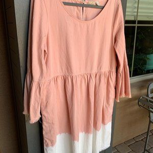 Anthropology/Holding Horses Pink-white Dress/12